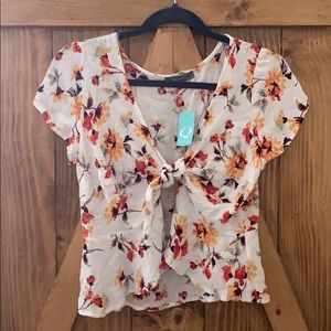 Cropped Flower Top